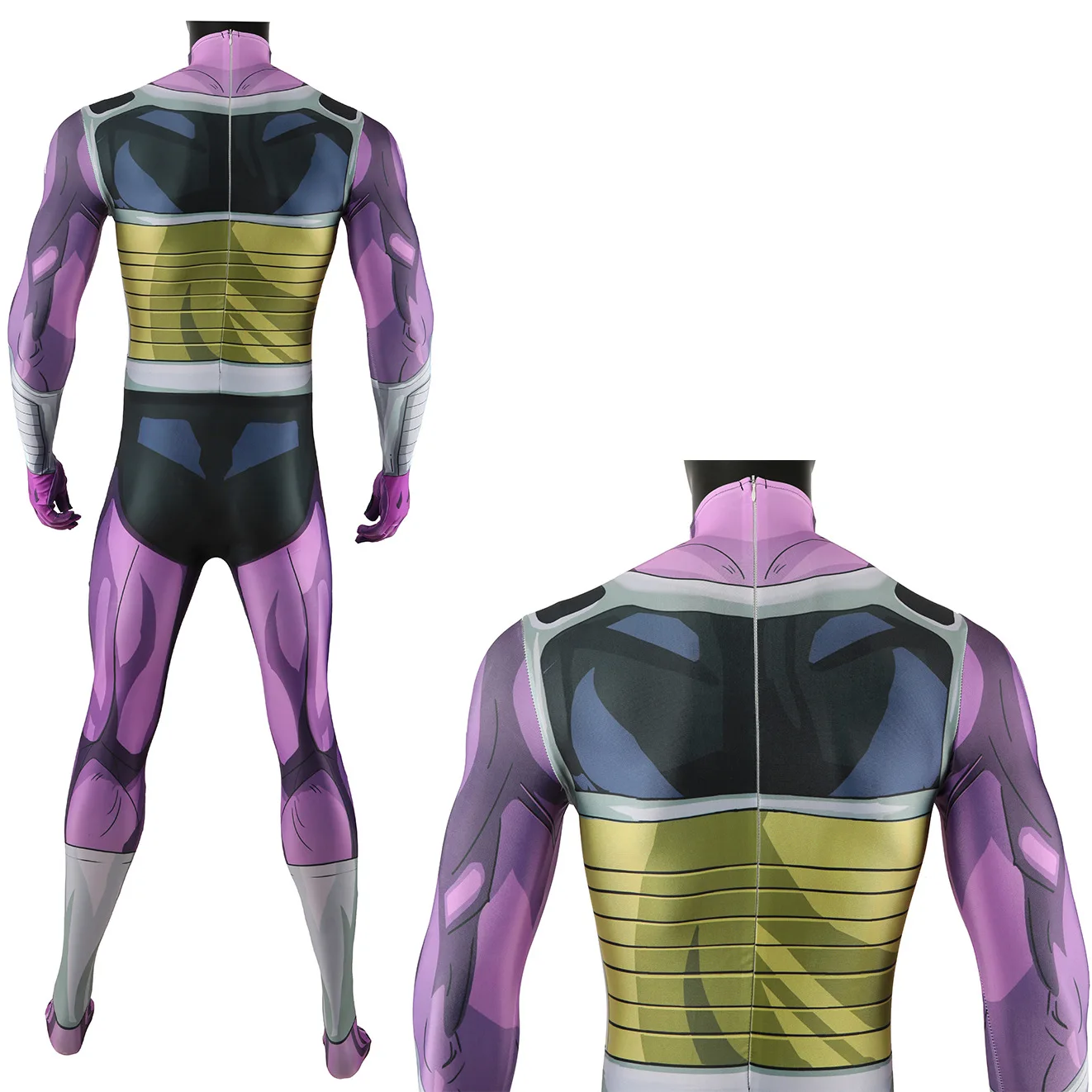 Dragon Ball Z: King Cold | Cosplay Spandex Bodysuit 34 Dragon Ball Z-Inspired King Cold Cosplay Spandex Bodysuit for Adults and Kids