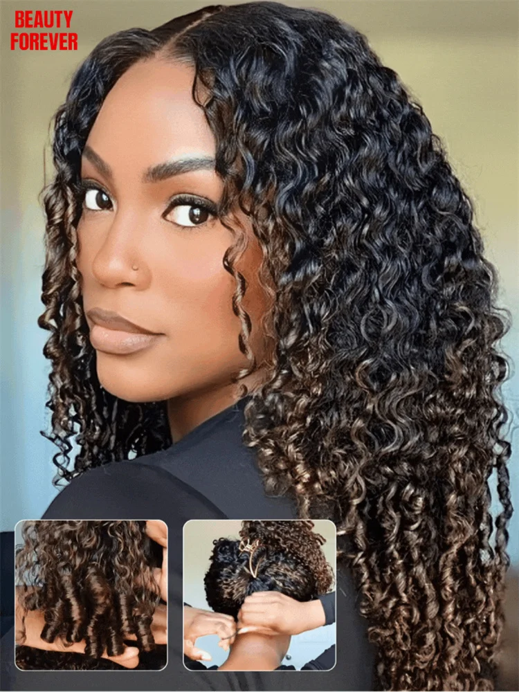 Burmese Curly Glueless Wig - Effortless Glamour