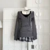 Sweet Kawaii 2 Piece Sets Women Japanese Y2k Brown Retro Tops + Chic Mini Cake Skirt Female Princess Elegant Outfits Spring 2025 6