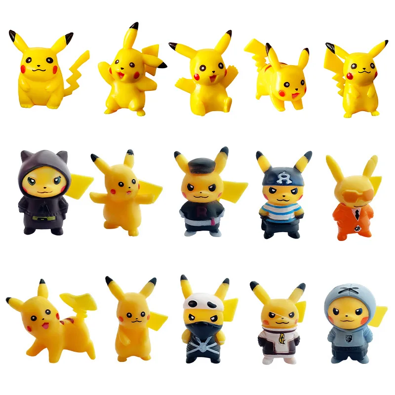 24-144 pçs pokemon natal figura de ação brinquedos genuíno pikachu anime  figura crianças brinquedos pokemon presente saco pokeball - AliExpress