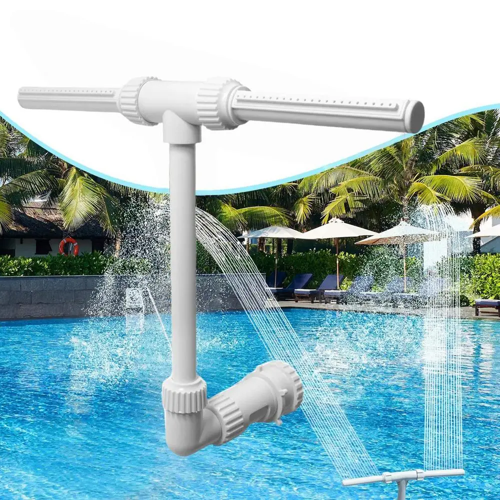 Description Picture 4 of itemNew Duals Spray Pool Fountain Cooler Water Swimming Pools Waterfall Sprinkler Fountain Adjustable Waterfall Cooling Relaxation