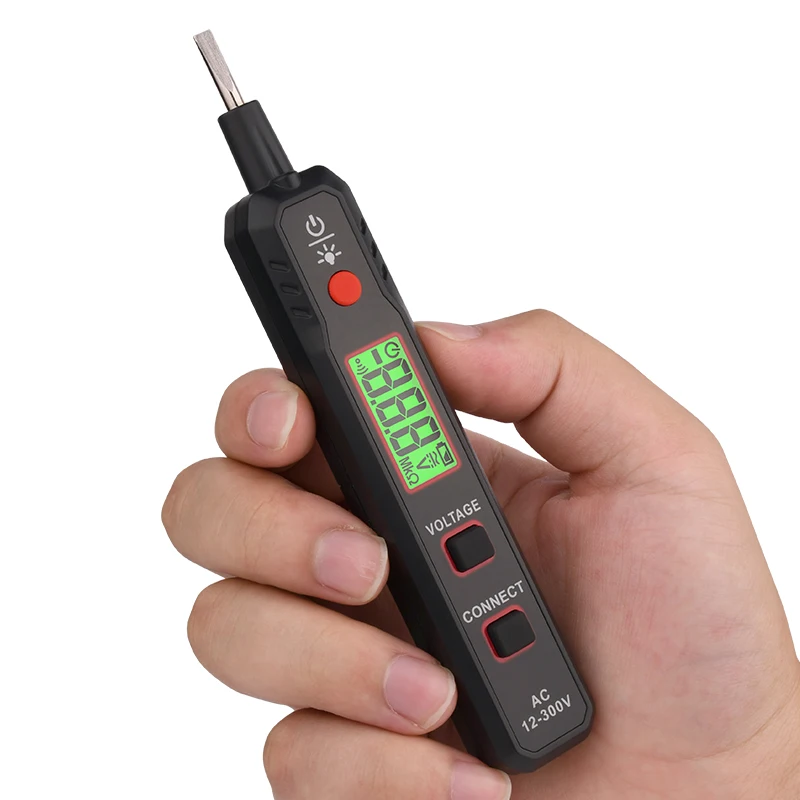 HABOTEST Electric Tester Smart AC Voltage Detector Tester Pen Breakpoint Finder Continuity Live Null Wire Test Sound Light Alarm