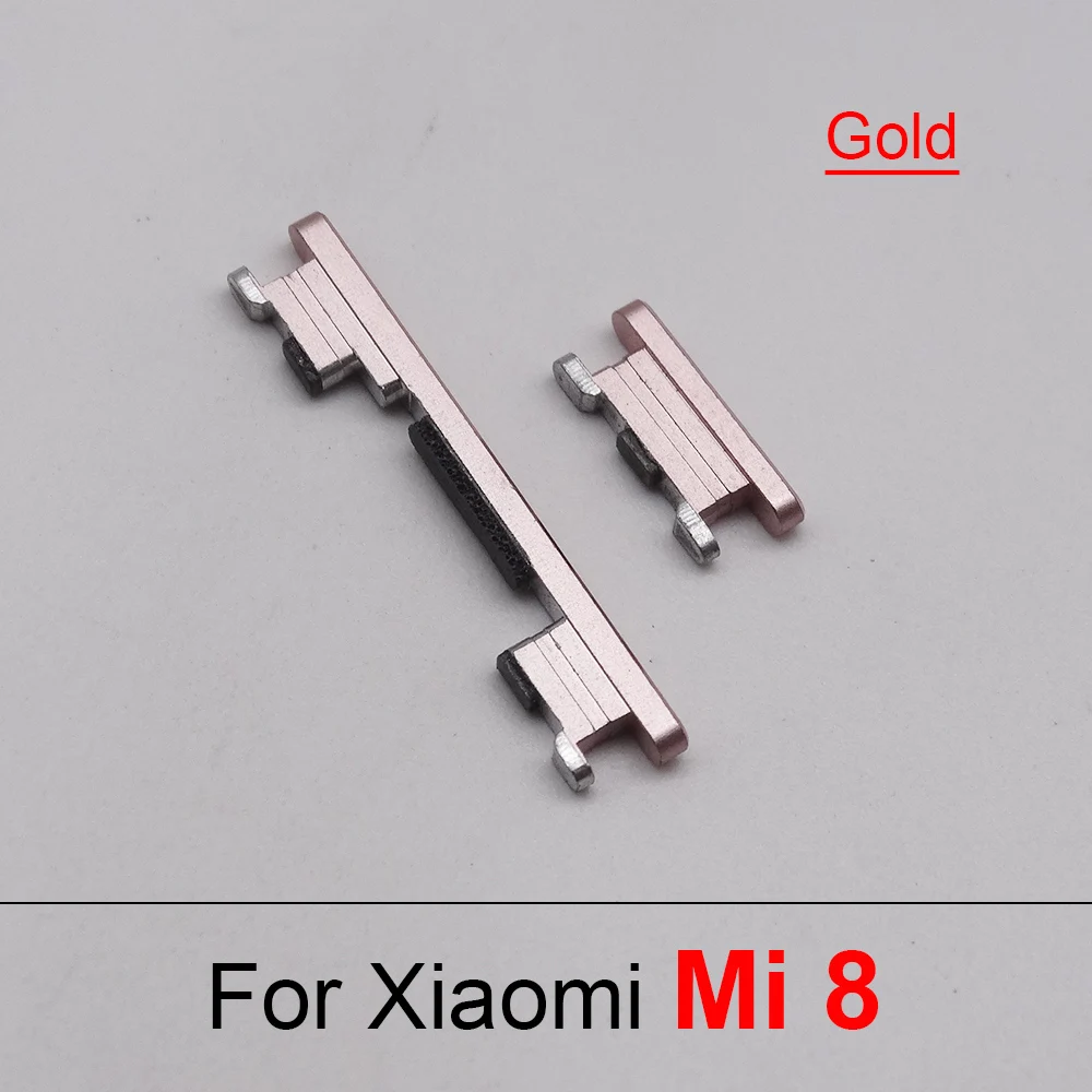 For Xiaomi Mi 8 Mi8 Power On/Off Volume Up Down Switch Side Buttons Key Replacement Part 1set