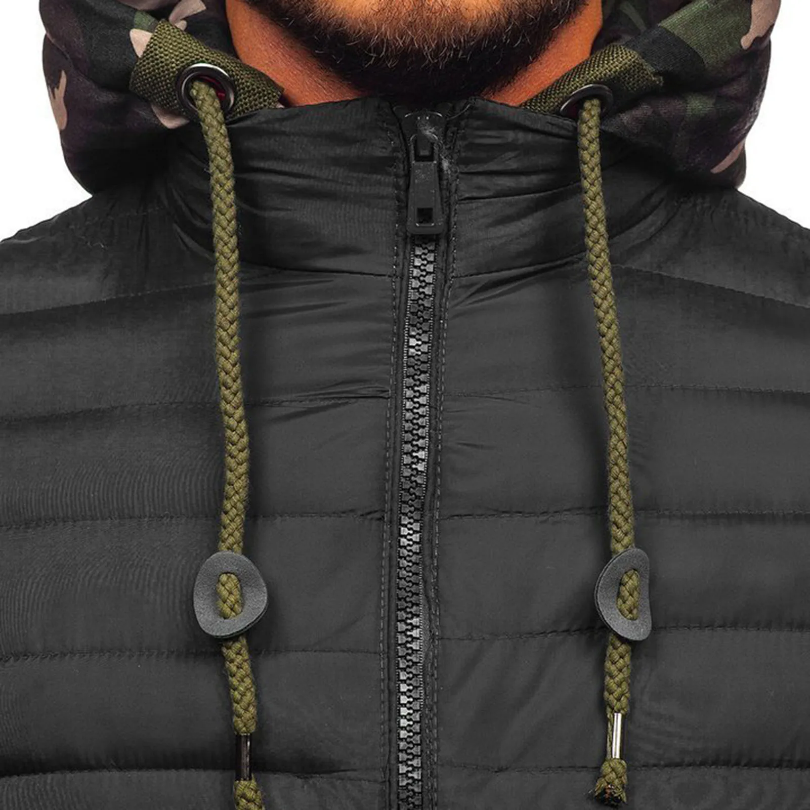 Thermal Fabulous Casual Male Jacket Windproof Men Down Coat Drawstring for Skiing