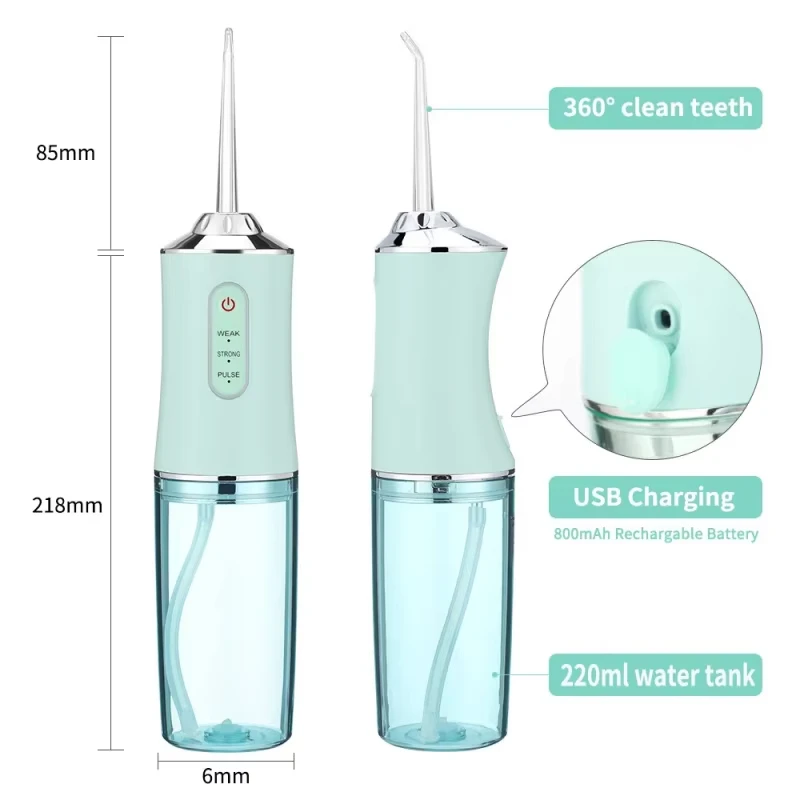 Oral Irrigator Dental Water Flosser Water Dental Flosser Rechargeable Smart Cordless Portable Electric Teeth Cleaning Dental Oral Irrigator for Teeth