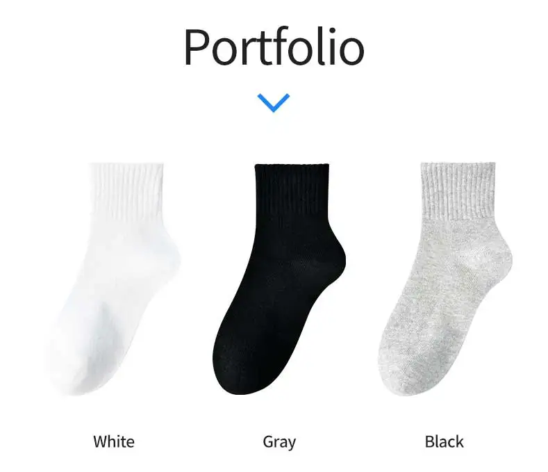 MIPP brand student antibacterial mid tube socks, all cotton anti odor pure white, sports school children, boys and girls 16 Sf19068b3e8e94fd081d30aed4d5a24358