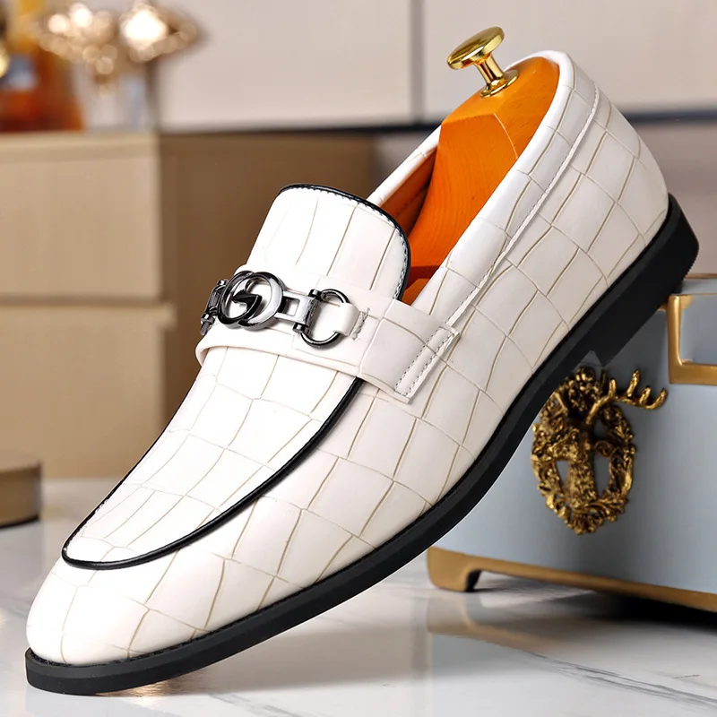 Men's Formal Shoes Casual Shoes Business Formal British Luxury Men's Leather Low Heel Fashion