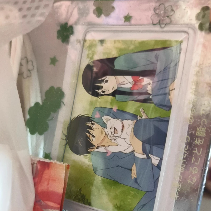 Lucky Clover Horizontal Card Holder Cute Hard Plastic ID Card Protector Collectible Photo Card Sleeve for K-Pop Cards