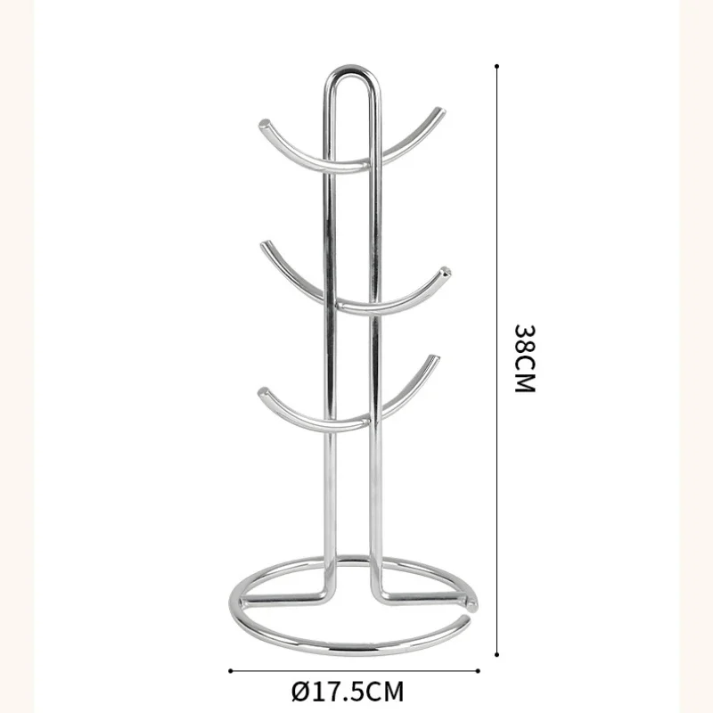 

Легкие роскошные аксессуары для чашек, железная стойка для хранения, кухонная кружка, стеклянный держатель для чашки с водой, креативные держатели для столбов, посуда для напитков
