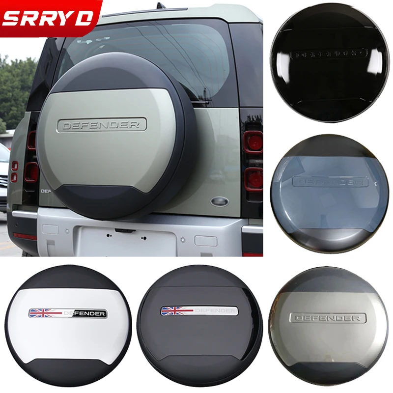 For Land Rover Defender 90 110 130 2020 2021 2022 ABS 13 Styles Car Rear  Spare Tire Protective Cover Car Accessories