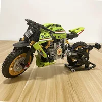 Technical Mountain Bike Building Blocks City Speed Green Devil Motorbike Motorcycle Model Bricks Toys For Kid Birthday Gift MOC 1