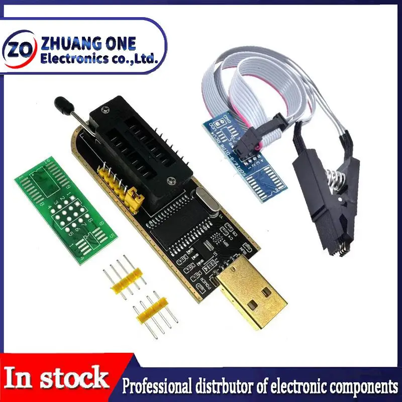 CH341A/CH341B 24 25 Series EEPROM Flash BIOS USB Programmer Module ...