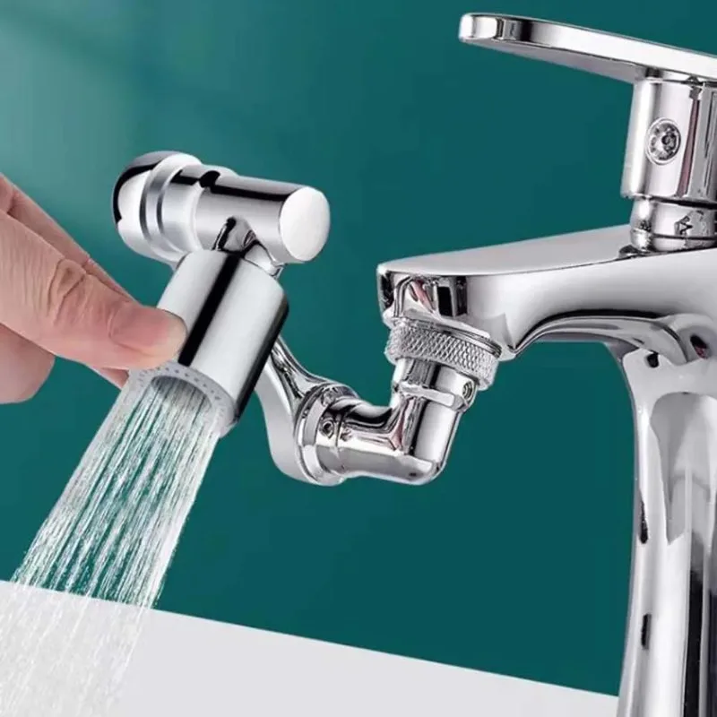 faucet extender A Set Plastic Faucet Extenders 1080&deg; Rotation Rotating Robot Arm Two Water Modes Kitchen Bathroom