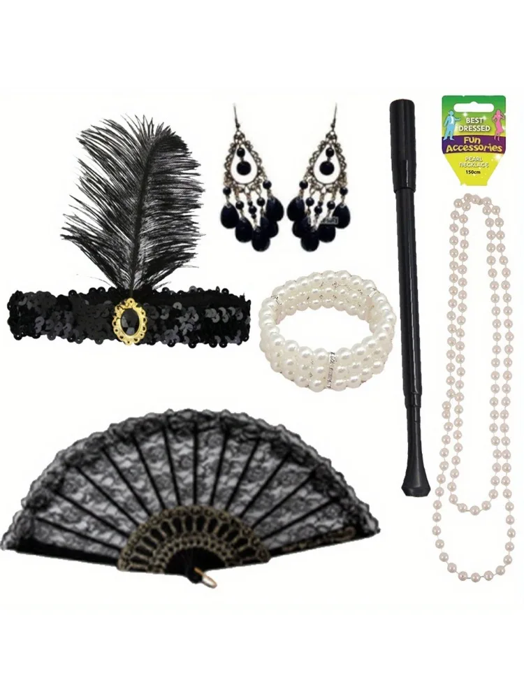Roaring Twenties Gatsby Headband for Men and Women Party costume headband