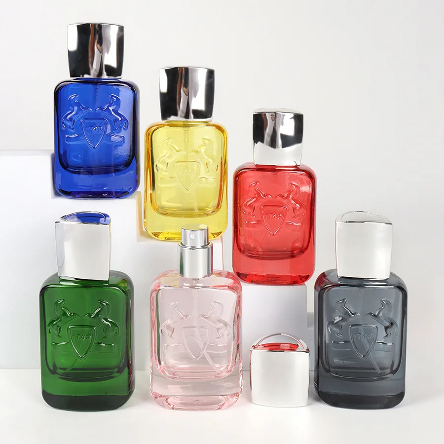 향수병 30ml 휴대용 빈 두꺼운 바닥 유리 다채로운 화장품 포장 샘플 리필 가능 약병 플랫 안개 스프레이 병