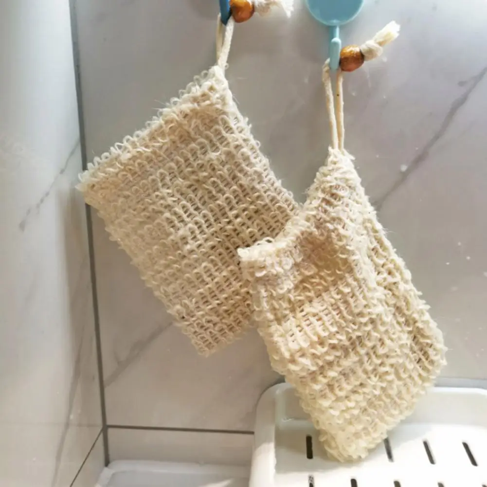 

Portable Soap Saver Bag Reusable Exfoliating Soap Saver Bag Super Soft Mesh Pouch for Gentle Skin Foaming Drying Drawstring