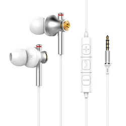 HiFi Stereo Wired Earphones with USB - C and 3.5mm Jack (3.5MM  White)