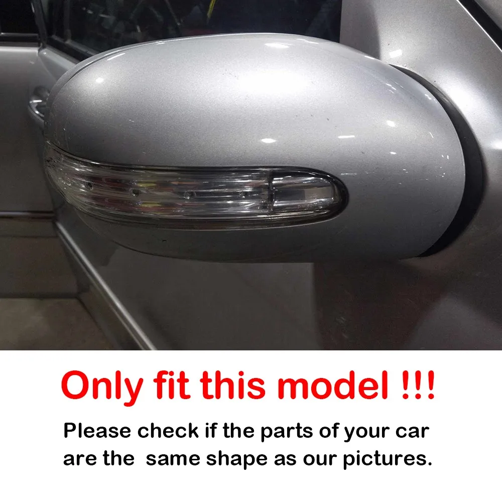 메르세데스-벤츠 E클래스 W211 E320 C클래스 W203 C230 C240 차량용 스티커 사이드 미러 커버 윙 캡 외장 트림