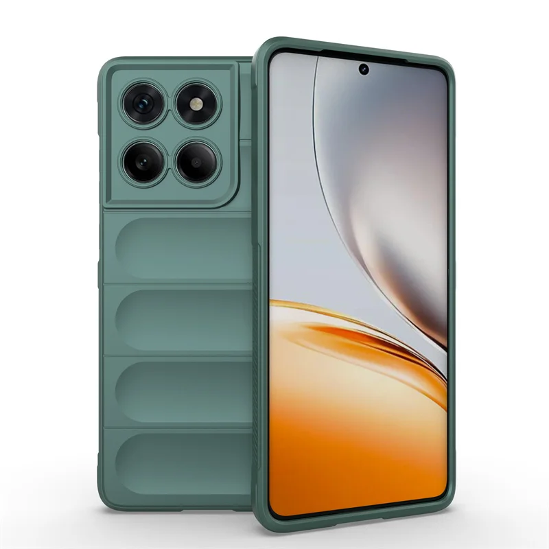Enhanced Silicone Shockproof Soft Back Cover with Anti-Fall Protection