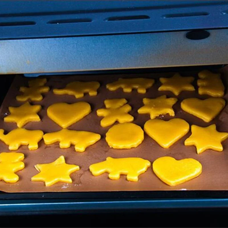Heat-resistant Grill Sheet Non-stick Reusable Baking Mat Baking Tray Paper Pad Oven Oilpaper Outdoor BBQ silicone baking mat parchment baking paper bbq grill mat oven liner