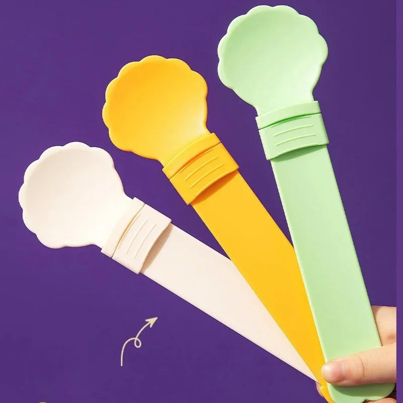 Anti-Spill Cat Treat Spoon, Food-Grade ABS, 27cm Length, Easy Squeeze Design, 2 Colors