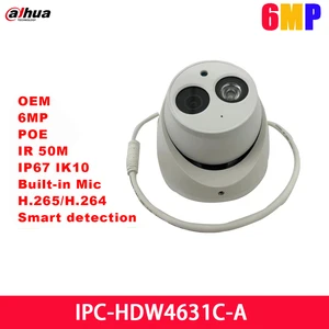 Dahua 6MP POE IPC-HDW4631C-A OEM IP камера мониторинг металлического корпуса IR50M H.265 IP67 IK10 CCTV купольная камера безопасности