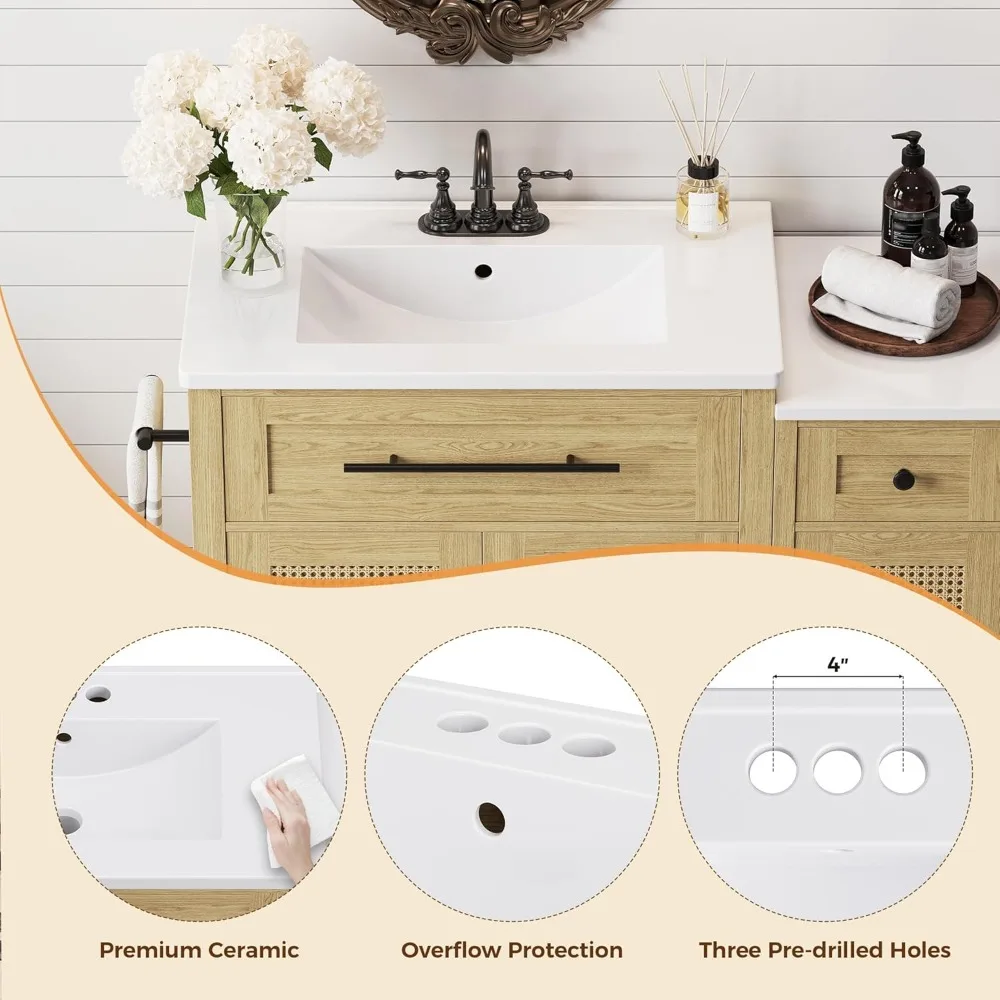 Bathroom Vanity with Storage 6
