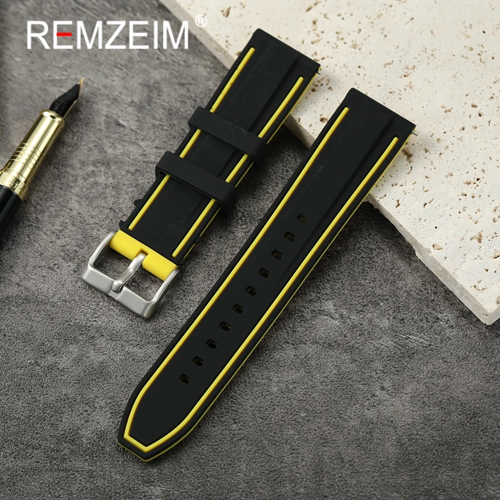 Premium Quick Release Silicone Sport Strap - Soft, Durable Rubber Wristband