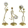 Basketball Player Action Figures Figurines Table Ornaments Abstract Iron Statue Crystal Ball Home Room Office Desktop Decoration 1