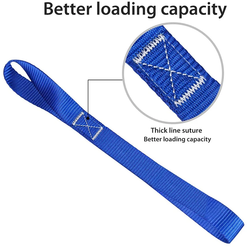 Multifunctional Car Motorcycle Cargo Luggage Fixed Packing Tie Downs Loop Strap Trunk Durable Nylon Soft Straps Auto Accessories cargo straps luggage strap cargo tie down strap tie down straps lashing strap