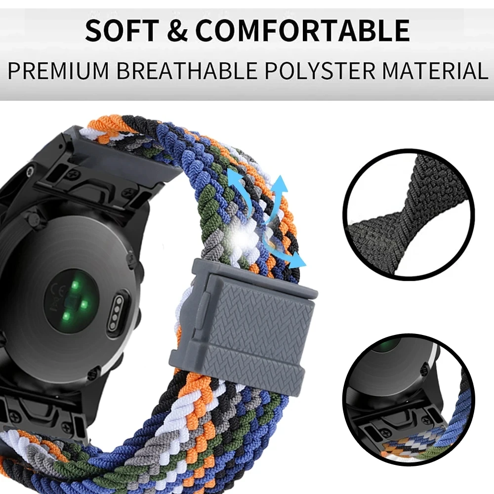 Braided Nylon Quick Release Wristband – Premium Watch Strap Bracelet Accessories
