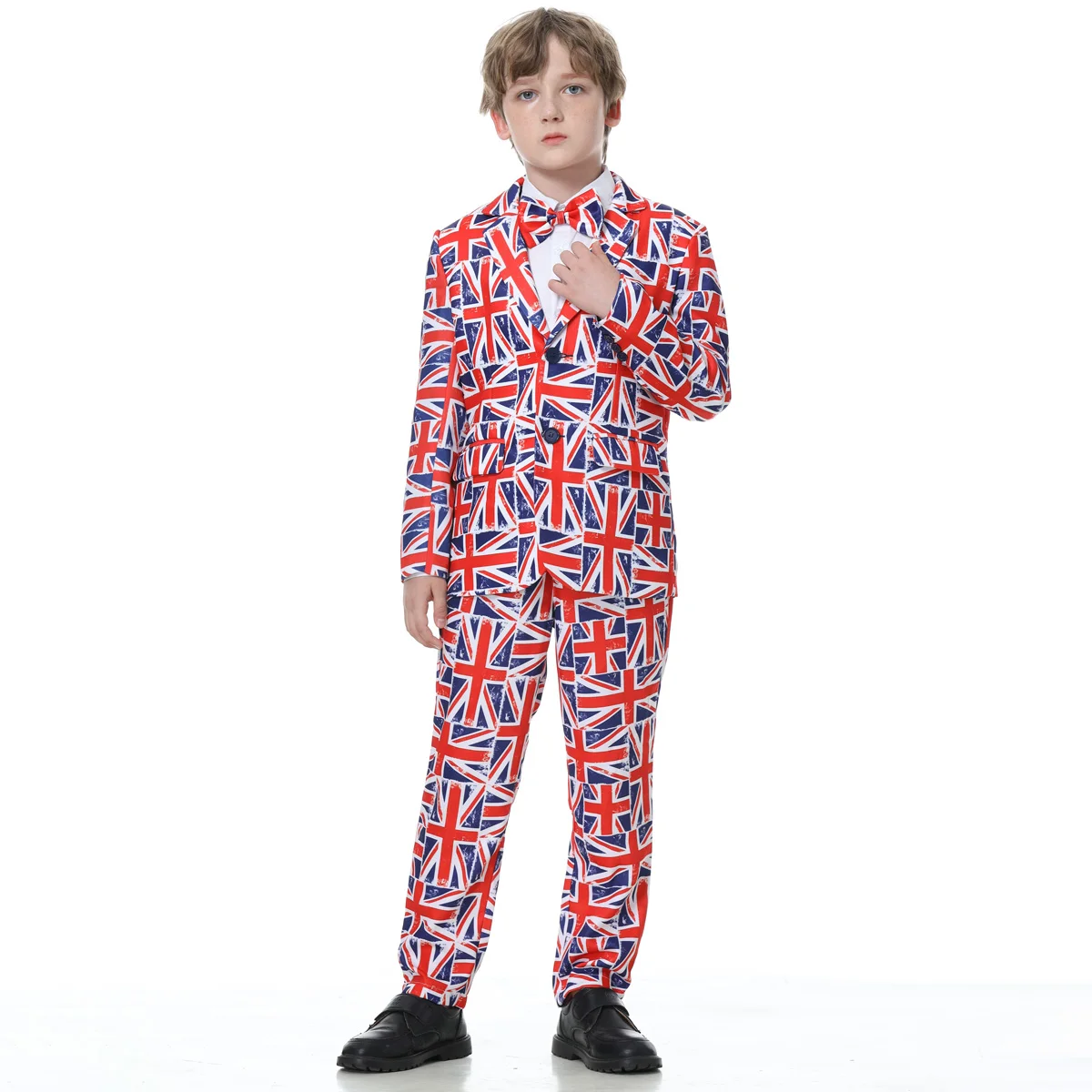 Boys Suit Union Jack Patriotic Clothing Set Children Britain