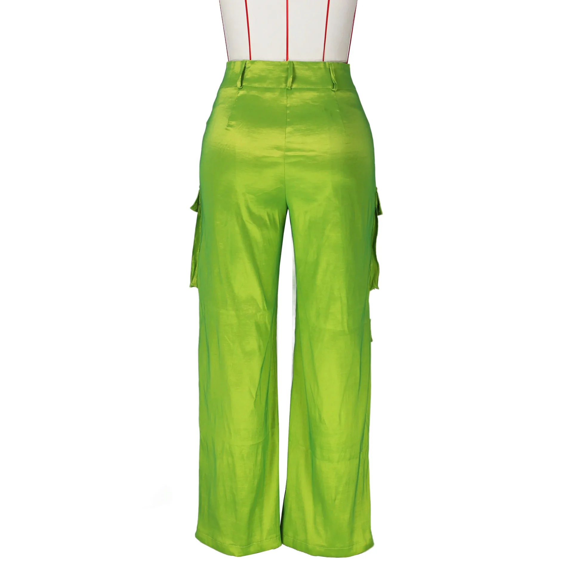 Cargo Pants for Women Baggy Hight Waist Multi Pocket Straight Jogger Pants 2023 Fashion Zipper Fly Pink Trousers Streetwear Y2k
