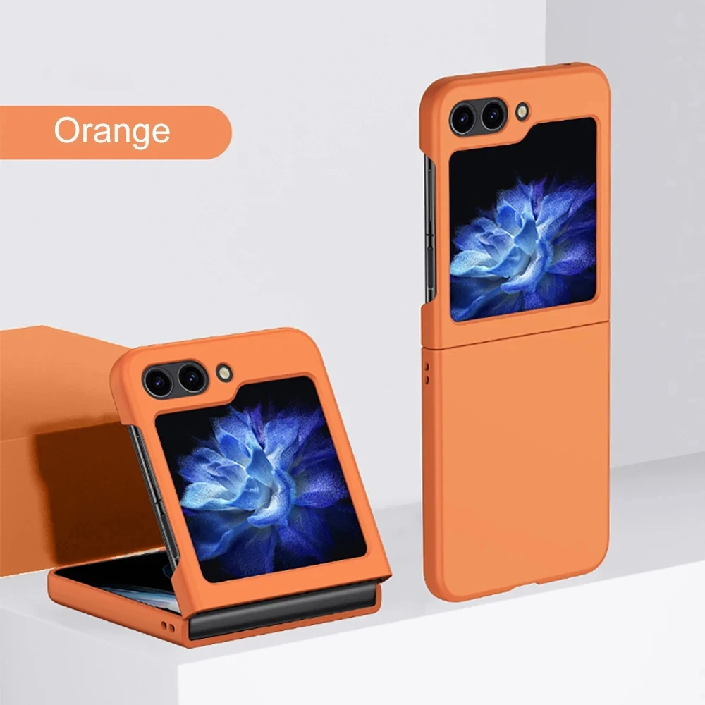 Foldable Screen-Friendly Case with Full Lens Protector - Skin-Friendly Back Cover