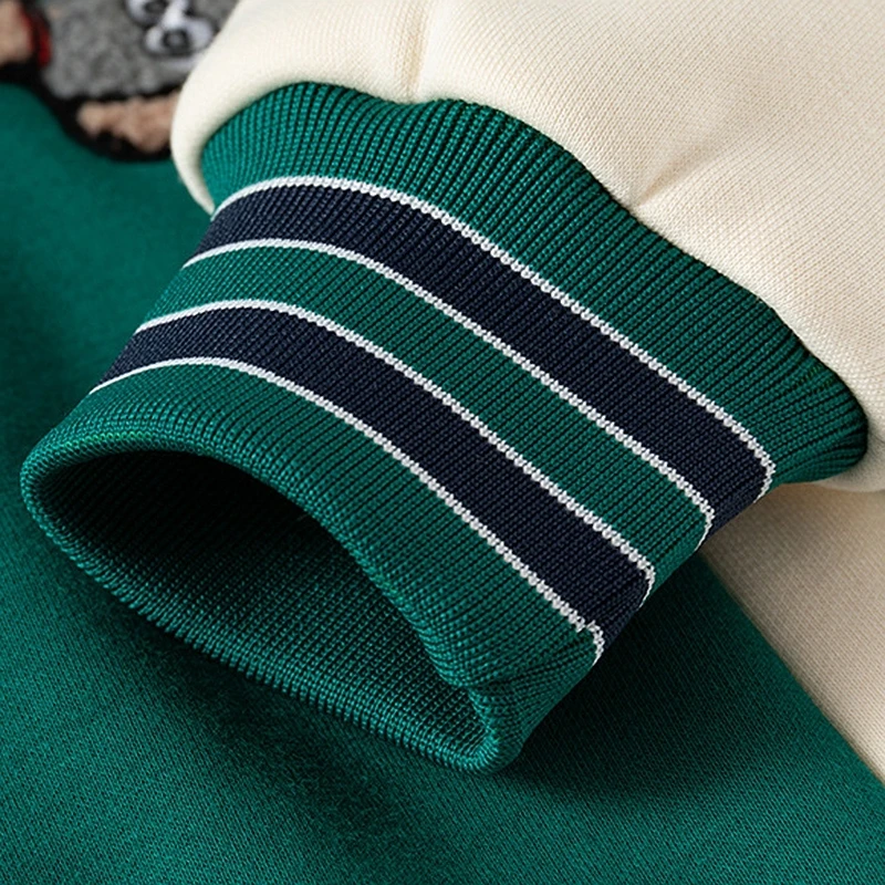 XUANMU Kids Winter Jacket Button Casual Letter Baseball Uniform Coats Round Neck Cardigan Sportswear Autumn And Winter Child Clothes XB080_voghion.com