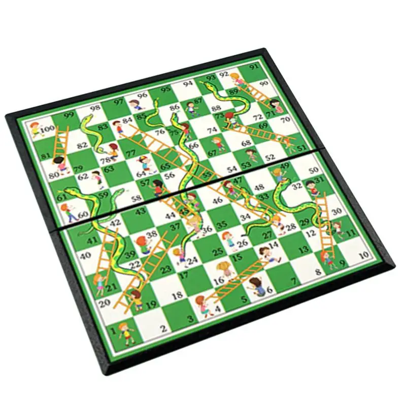 Portable Chess Set Foldable Stable Portable Chess Game Set Educational Multifunctional Board Games Non Magnetic Toys For