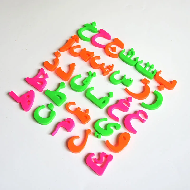 28 Pcs Arabic Alphabet Block Baby Educational Toy  Fridge Magnets Letters,learning & Education Toys for Muslim Baby