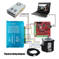 HLTNC CNC Nema 34 Closed Loop Servo Stepper Motor Kit with HBS86 Driver, Power Supply, and MACH3 Interface Board – 1, 3, or 4-Axis Set for Engraving Machines - Image 6
