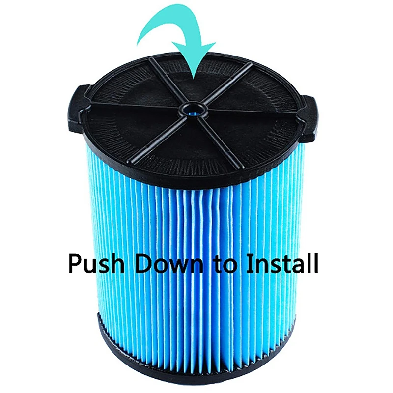 Replacement Filter for VF5000 5-20 Gallon Vacuums Pleated Paper Rigid Vacuum Filter