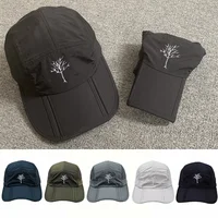 Tree Embroidery Sport Baseball Cap Unisex Foldable Portable Outdoor Sun Hats For Men Camping Hiking Snapback Caps Summer Dad Hat 1