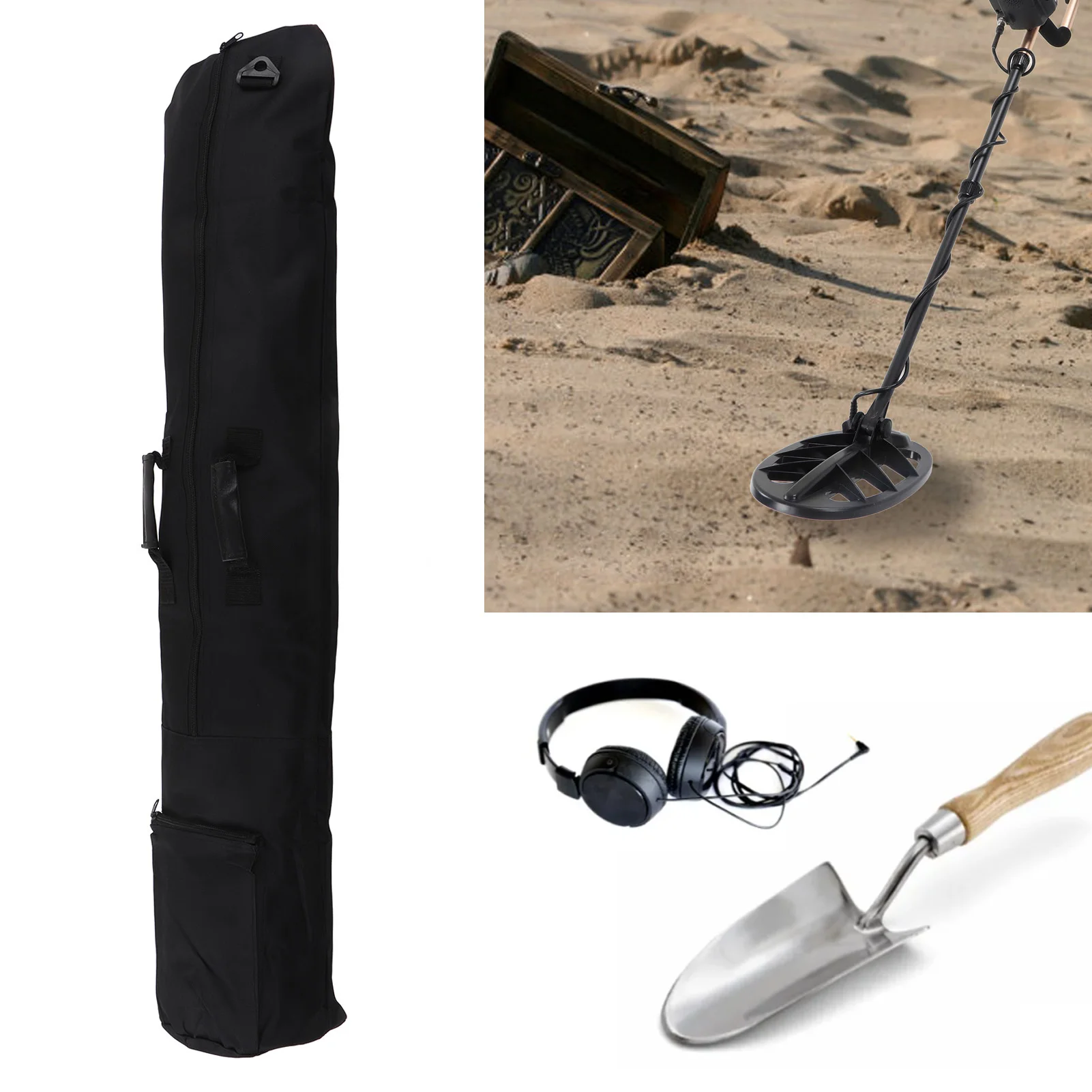 Metal Detector Carry Bag Waterproof Outdoor Detecting All Purpose Padded Carry Bag
