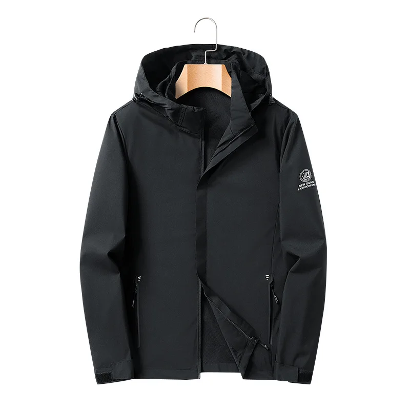 

windproof and waterproof jacket for men outdoor American fashion brand mountaineering work jacket in spring autumn trench coat