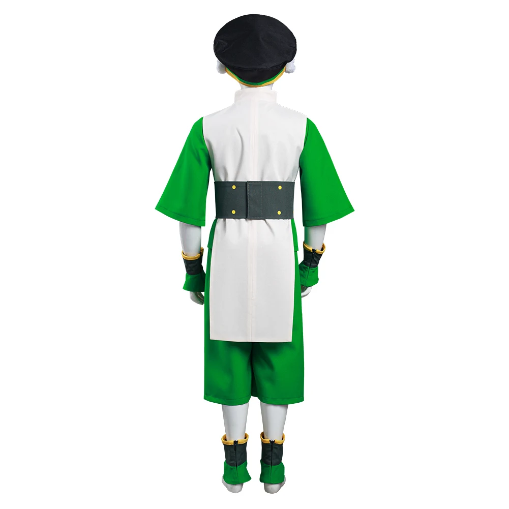 Kids Avatar Aang The Last Airbender Toph/Katara Cosplay Costume Children Boy Girls Outfit Halloween Carnival Party Disguise Suit