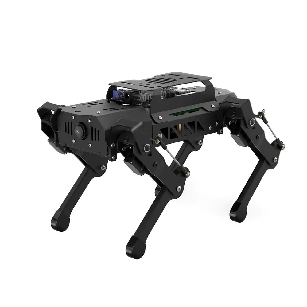 

The Latest ROS Robot Four-Legged Robot Dog Puppypi Bionic 4-Legged Intelligent Programming AI Visual Recognition Raspberry Pi 4B