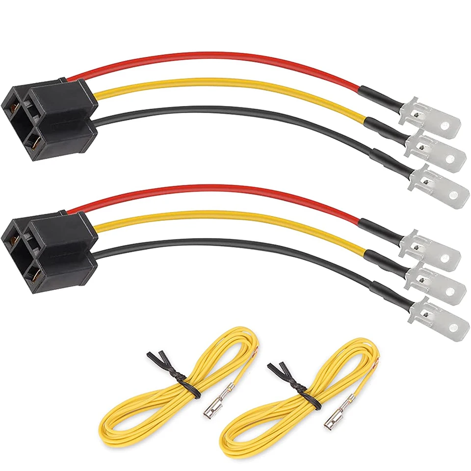 TrAdE Shop Traesio - 2pz Presa Connettore In Ceramica Femmina Cablaggio Faro Portalampada H4 9003 Hb2 65899546 - Foto 2