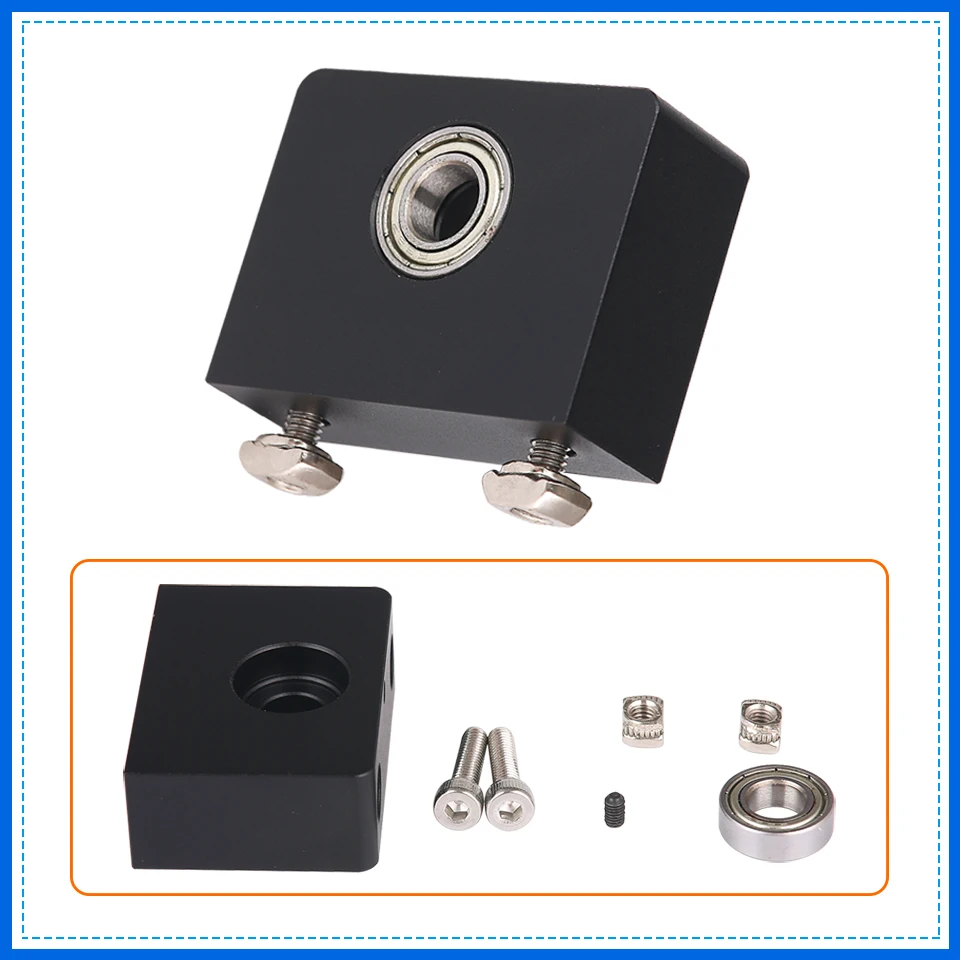 

Детали для 3D-принтера, алюминиевый ходовой винт с вертикальной осью для CR10/CR-10S Ender 3/Ender 3Pro, металлический держатель подшипника с вертикальным стержнем