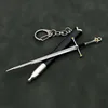 12cm Aragorn Narthil Sword Keychains Medieval Weapon Metal Katana Samurai Sword Keychain Ornaments Gifts Toys for Boys Collects 3