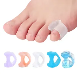 2Pcs=1Pair Feet Care Silicone Finger Toe Separator Protector Bunion Hammer Corrector Pedicure Tool Orthopedic Products Spacers