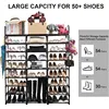 9-Tier Metal Shoe Rack - Holds 50-55 Pairs, Tall Storage Shelf for Shoes, Boots, Entryway, Closet, Garage 4