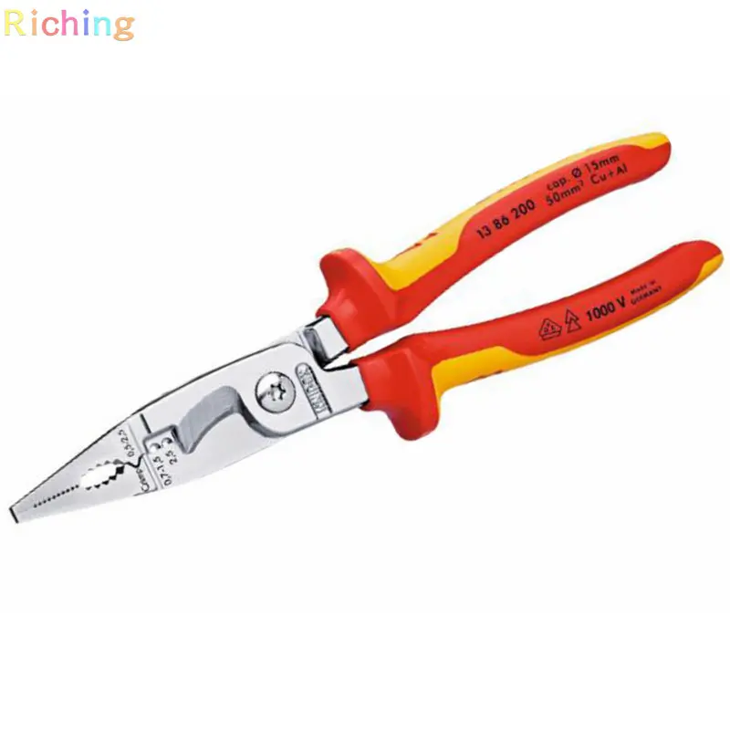 KnipexVDEElectricalInstallationPliers200mmInsulatedUpTo1000V